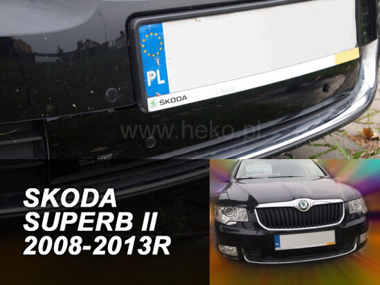 Zimná clona masky - Škoda Superb II 2008-2013 Dolná