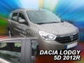 Deflektory - Dacia Lodgy od 2012 (+zadné)