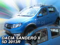 Deflektory - Dacia Sandero 2012-2020 (+zadné)