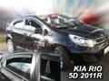 Deflektory - Kia Rio Htb 2011-2017 (+zadné)