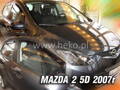 Deflektory - Mazda 2 2007-2009 (+zadné)