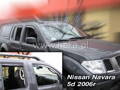 Deflektory - Nissan Navara 2005-2014 (+zadné)