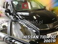 Deflektory - Nissan Tiida Htb 2004-2012 (+zadné)