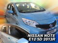 Deflektory - Nissan Note od 2013 (+zadné)
