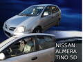 Deflektory - Nissan Almera Tino 2000-2006 (+zadné)