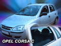 Deflektory - Opel Corsa C 2000-2006 (+zadné)