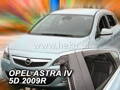 Deflektory - Opel Astra J Htb 2009-2015 (+zadné)