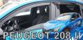 Deflektory - Peugeot 208 od 2019 (+zadné)