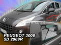 Deflektory - Peugeot 3008 2008-2016 (+zadné)