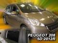 Deflektory - Peugeot 208 5-dverí 2012-2019 (+zadné)