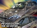 Deflektory - Peugeot 308 SW 2013-2021 (+zadné)