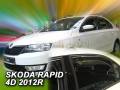 Deflektory - Škoda Rapid od 2012 (+zadné)
