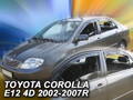 Deflektory - Toyota Corolla Sedan 2002-2006 (+zadné)