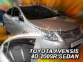 Deflektory - Toyota Avensis Sedan od 2009 (+zadné)