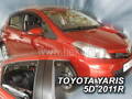 Deflektory - Toyota Yaris 5-dverí 2011-2020 (+zadné)