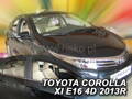 Deflektory - Toyota Corolla Sedan 2013-2018 (+zadné)