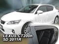 Deflektory - Lexus CT 200h od 2011 (+zadné)