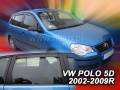 Deflektory - VW Polo 5-dverí 2001-2009 (+zadné)