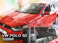 Deflektory - VW Polo 5-dverí 2009-2017 (+zadné)