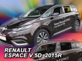 Deflektory - Renault Espace od 2015 (+zadné)