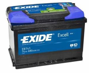 Autobatéria Exide Excell 12V / 74Ah ľavá