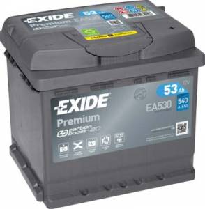Autobatéria Exide Premium 12V 53Ah 540A - EA530