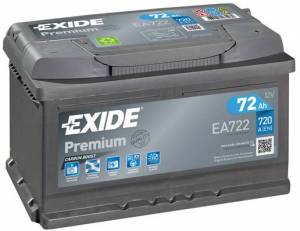 Autobatéria Exide Premium 12V 72Ah 720A - EA722