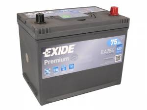 Autobatéria Exide Premium 12V 75Ah 630A - EA754