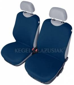 Autotričká na predné sedačky z bavlny - Modré tmavé 2ks