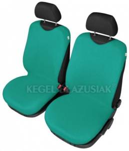 Autotričká na predné sedačky z bavlny - Zelené 2ks