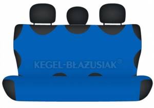 Autotričká na zadné sedačky z bavlny - Modré svetlé