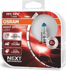Žiarovky Osram Night Breaker Laser 12V H1 55W - set 2ks