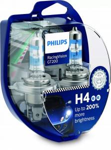 Autožiarovky Philips RacingVision GT200 +200% H4 12V 60/55W - 2ks