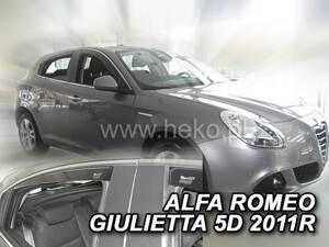 Deflektory - Alfa Romeo Giulietta od 2010 (+zadné)