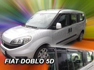 Deflektory - Fiat Doblo od 2010 (+zadné)