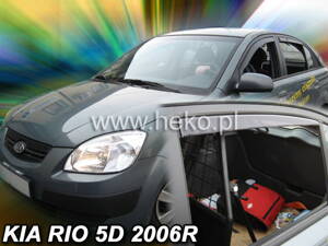 Deflektory - Kia Rio Htb 2005-2011 (+zadné)