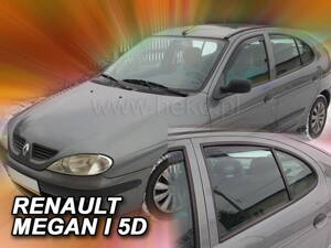 Deflektory - Renault Megane Htb, Sedan 1996-2002 (+zadné)