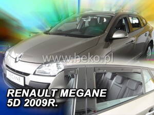 Deflektory - Renault Megane Combi 2009-2016 (+zadné)