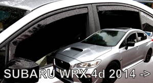 Deflektory - Subaru WRX od 2014 (+zadné)