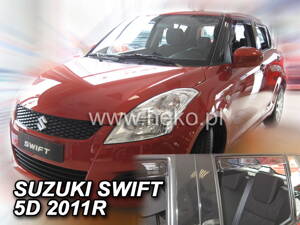 Deflektory - Suzuki Swift 2010-2017 (+zadné)