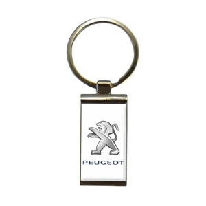 Živicová kľúčenka hranatá Peugeot